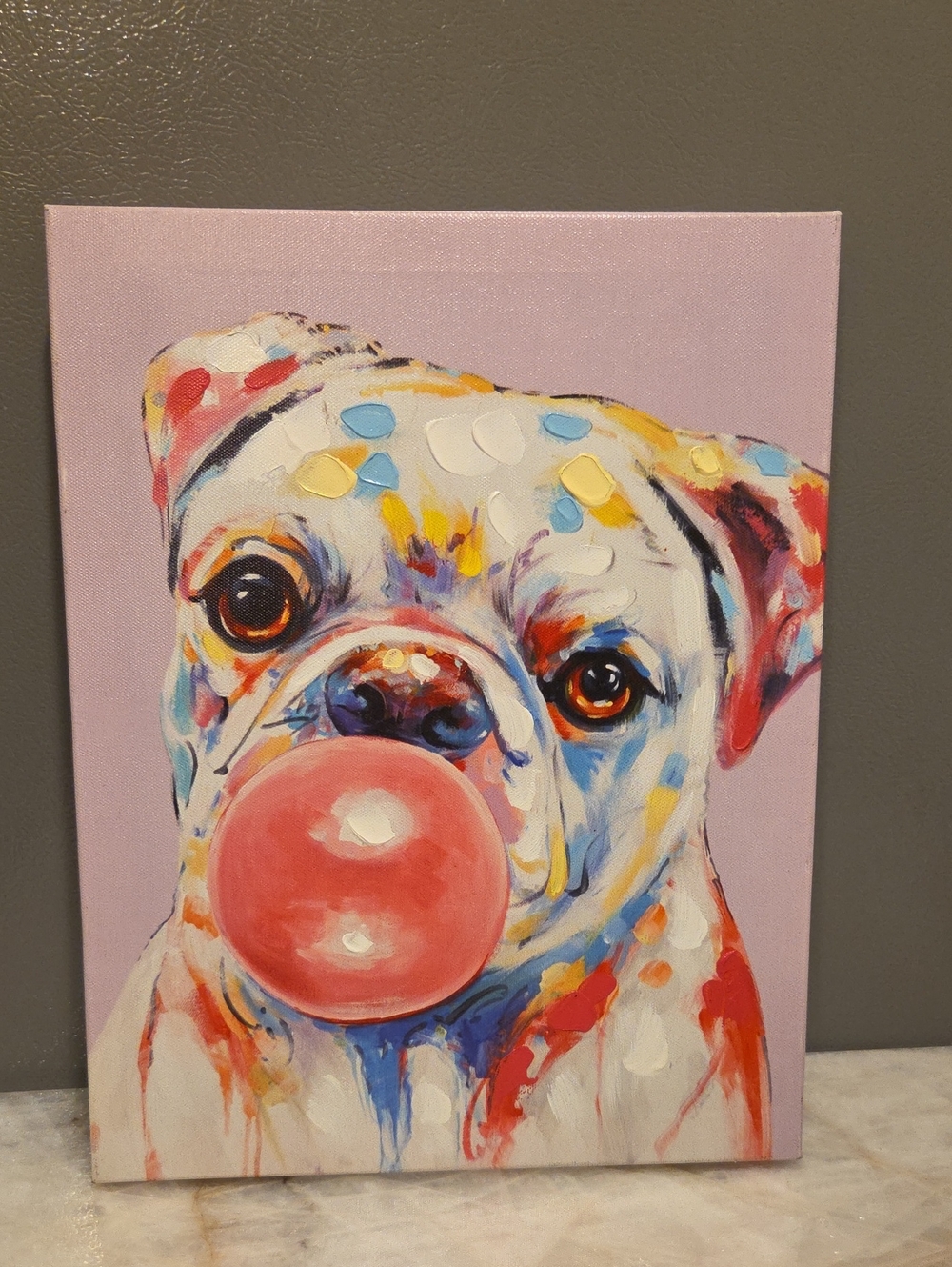 French Bulldog Canvas Painting